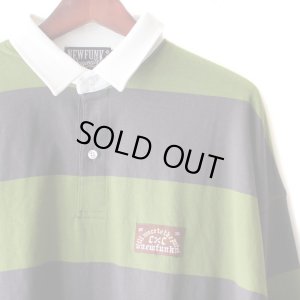 画像2: 【NEWFUNK】Short Length Rugby Shirt (Green)