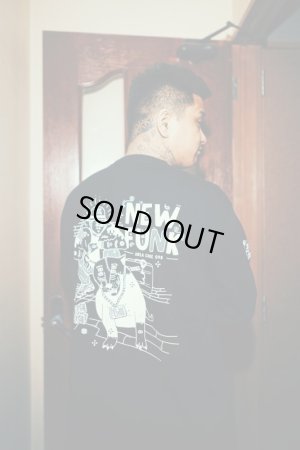 画像8: 【NEWFUNK】SIBA "COOL J" LONG SLEEVE SHIRT (Black)