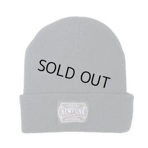 画像1: 【NEWFUNK】AMKZTAG KNIT CAP (Black)