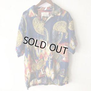 画像1: Pattern Shirt / size: L