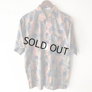 画像1: Pattern Shirt / size: XL