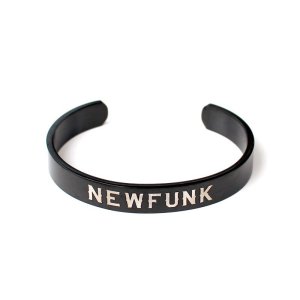 画像2: 【NEWFUNK】Logo Bangle (Black)