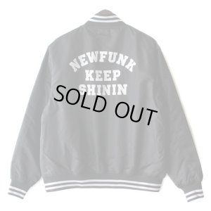 画像2: 【NEWFUNK】KEEP SHININ STADIUM NYLON JACKET (Black)