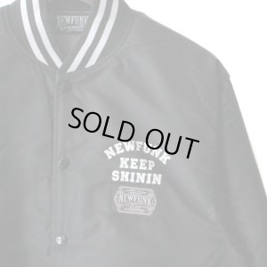 画像3: 【NEWFUNK】KEEP SHININ STADIUM NYLON JACKET (Black)