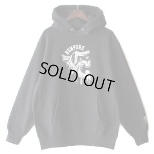 画像1: 【NEWFUNK × DAM ONE】CRACK HOODIE (Black)