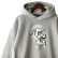 画像3: 【NEWFUNK × DAM ONE】CRACK HOODIE (Gray)