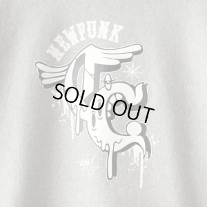 画像4: 【NEWFUNK × DAM ONE】CRACK HOODIE (Gray)