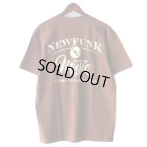 画像1: 【NEWFUNK】MUSIC ALL DAY TEE (Brown)