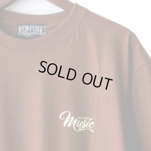 画像3: 【NEWFUNK】MUSIC ALL DAY TEE (Brown)