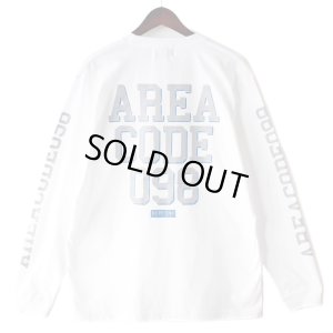 画像1: 【NEWFUNK】AREA CODE 098 Long Sleeve Shirt (White)