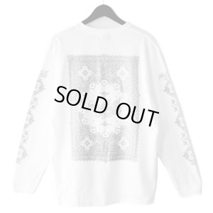 画像1: 【NEWFUNK】BLANK PAISLEY Long Sleeve Shirt (White)