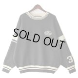 【NEWFUNK】LINE CREW NECK KNIT (Black)