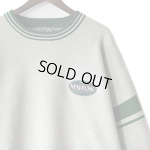 画像2: 【NEWFUNK】LINE CREW NECK KNIT (Gray)