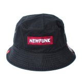 【NEWFUNK】BOX LOGO Bucket Hat (Black)