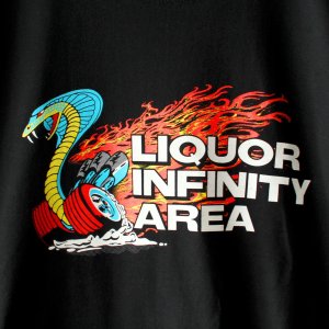 画像3: 【NEWFUNK】LIQUOR INFINITY AREA TEE (Black)