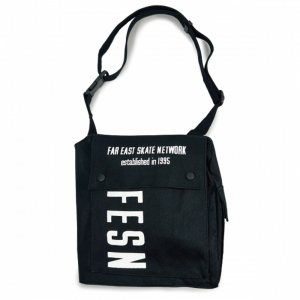画像1: 【LIBE BRAND】FESN NYLON SHOULDER BAG (Black)