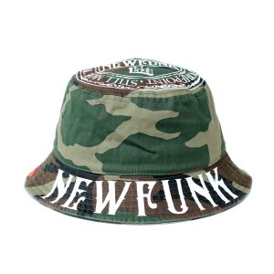 画像2: 【NEWFUNK】M.G CIRCLE BUCKET HAT (Camo)