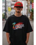 【NEWFUNK】LIQUOR INFINITY AREA TEE (Black)