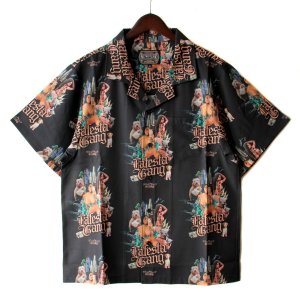 画像1: 【NEWFUNK】LAFESTA GANG Open Collar Shirt