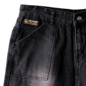 画像3: 【NEWFUNK】Black Denim Like Pants
