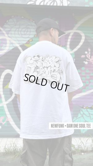 画像6: 【NEWFUNK × DAM ONE】SOUL TEE (White) [初回限定ステッカー付き]