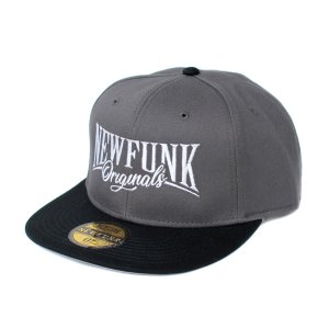 画像1: 【NEWFUNK】NFO SNAPBACK CAP (Charcoal/Black)