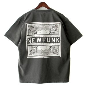画像1: 【NEWFUNK】PAISLEY BANDANA TEE -ONECALLA- (Pigment Dye: Black)