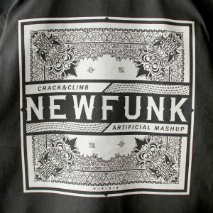 画像4: 【NEWFUNK】PAISLEY BANDANA TEE -ONECALLA- (Pigment Dye: Black)