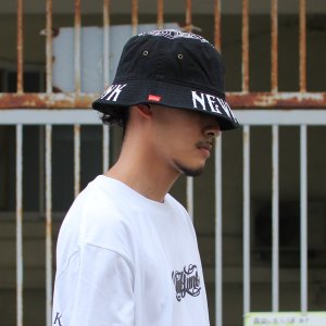 画像7: 【NEWFUNK】M.G CIRCLE BUCKET HAT (Black) 
