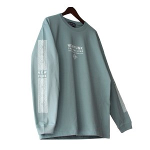 画像3: 【NEWFUNK】PAISLEY BANDANA Long Sleeve Shirt -ONECALLA- (Smoke Blue)