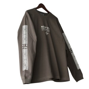 画像3: 【NEWFUNK】PAISLEY BANDANA Long Sleeve Shirt -ONECALLA- (Charcoal Black)