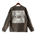 【NEWFUNK】PAISLEY BANDANA Long Sleeve Shirt -ONECALLA- (Charcoal Black)