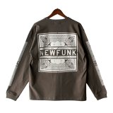 【NEWFUNK】PAISLEY BANDANA Long Sleeve Shirt -ONECALLA- (Charcoal Black)