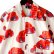 画像2: 【Ryukyu Pride Wear】Open Collar Long Sleeve Shirt -花笠- (White) (2)