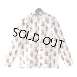 【Ryukyu Pride Wear】Open Collar Long Sleeve Shirt -舞踊- (White)