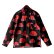 画像1: 【Ryukyu Pride Wear】Open Collar Long Sleeve Shirt -花笠- (Black) (1)