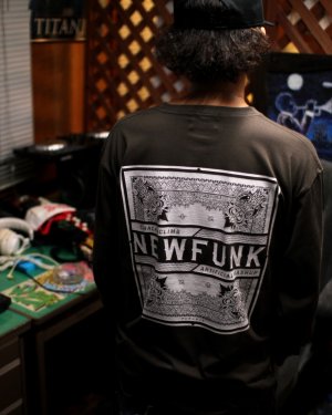 画像9: 【NEWFUNK】PAISLEY BANDANA Long Sleeve Shirt -ONECALLA- (Charcoal Black)