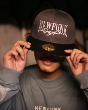 画像8: 【NEWFUNK】NFO SNAPBACK CAP (Charcoal/Black)