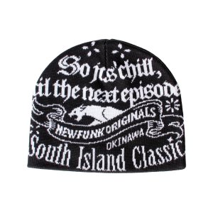 画像1: 【NEWFUNK】STILL Weaving Beanie (Black)