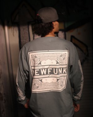 画像8: 【NEWFUNK】PAISLEY BANDANA Long Sleeve Shirt -ONECALLA- (Smoke Blue)