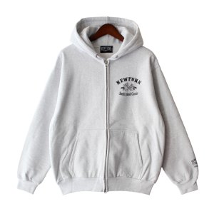 画像2: 【NEWFUNK】STILL ZIP HOODIE (Light Gray)
