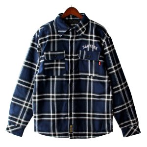 画像1: 【NEWFUNK】S.W PLAID JACKET (Navy)