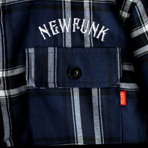 画像4: 【NEWFUNK】S.W PLAID JACKET (Navy)