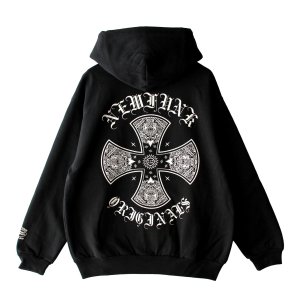 画像1: 【NEWFUNK】INDE ZIP HOODIE (Black)