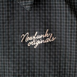 画像4: 【NEWFUNK】BLOCK CHECK TRACK JACKET (Charcoal)