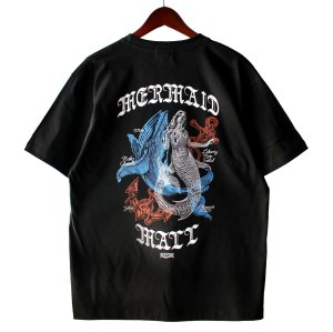 画像1: 【NEWFUNK】LNS MERMAID MALL TEE (Black)