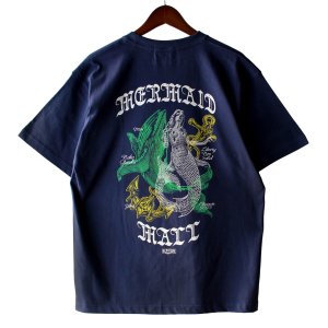 画像1: 【NEWFUNK】LNS MERMAID MALL TEE (Indigo)