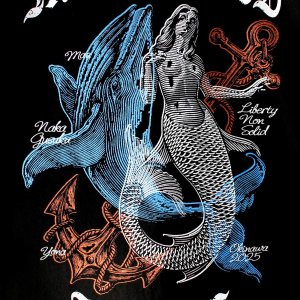 画像5: 【NEWFUNK】LNS MERMAID MALL TEE (Black)