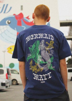 画像7: 【NEWFUNK】LNS MERMAID MALL TEE (Indigo)