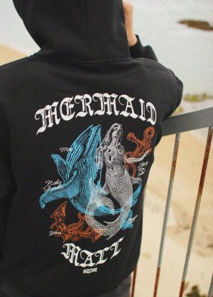 画像12: 【NEWFUNK】LNS MERMAID MALL ZIP HOODIE (Black)